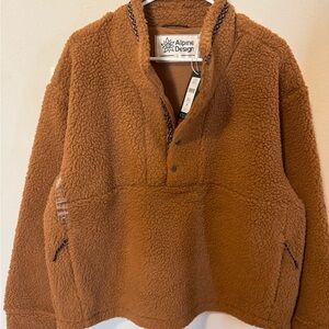 Alpine Design Caramel Latte Sherpa Pullover